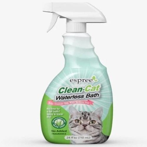 Espree Clean Cat WaterlessBath helps eliminate odor while soothing skin. Shop Online at affordable prices on pawsncollars.com