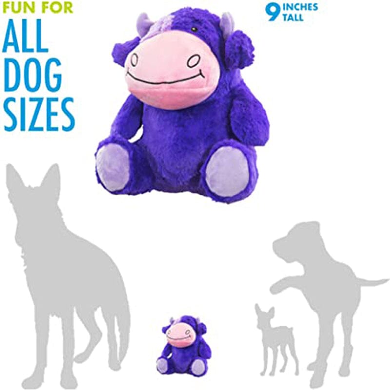 Hero Chuckles Animal Cow Plush Dog Toy is Fun for dogs of all sizes.