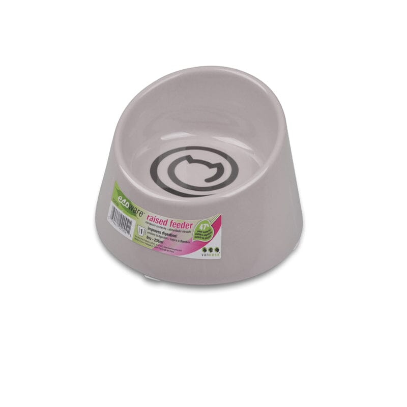 Van Ness Non-Skid No-Tip Ecoware Raised Cat Bowl is elevated 1.25″ so that your cat’s neck is in natural feeding position.