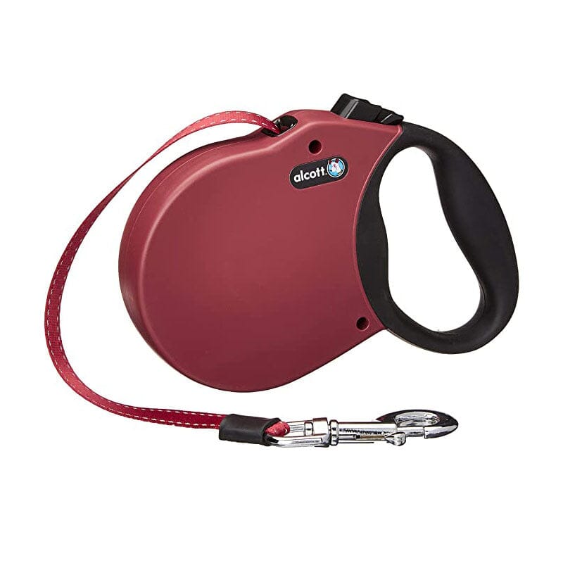 Alcott Expedition Retractable Leash available in small/medium & large sizes both have same leash length 24' 7.3 meters.