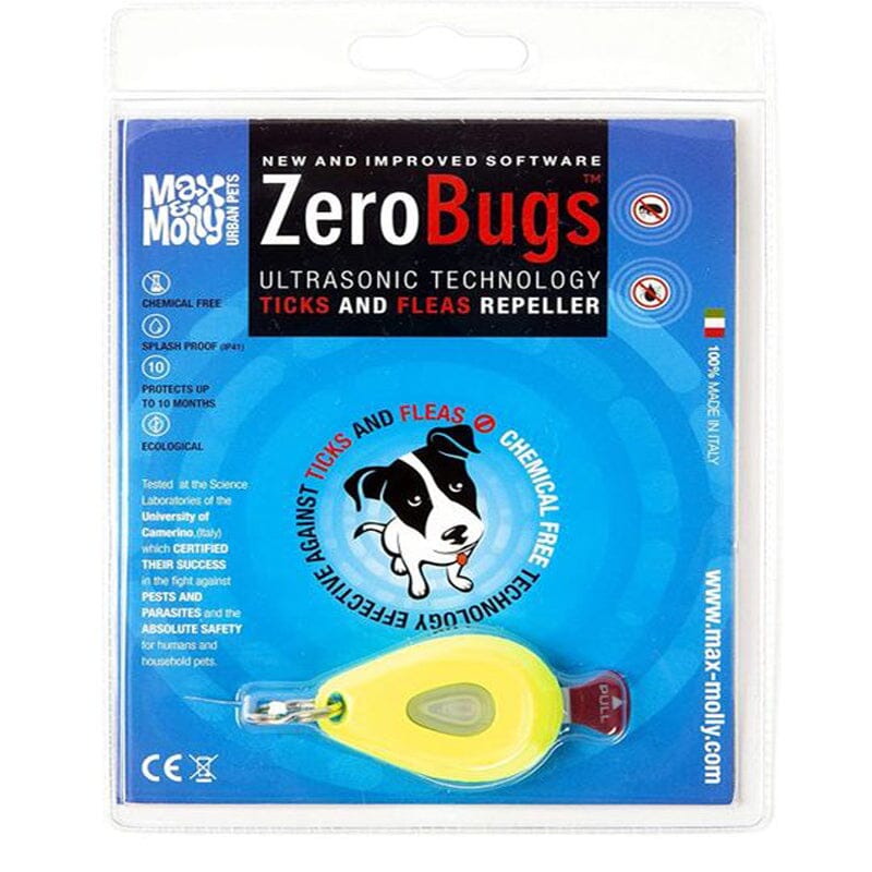 Zero Bugs Flea & Tick Prevention Collar Tag is Resistant to water sprays and moisture (IP41).