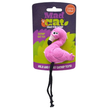 Mad Cat Flingin' Flamingo Catnip & Silvervine Cat Toy is designed to be fun for both cats and their owners.