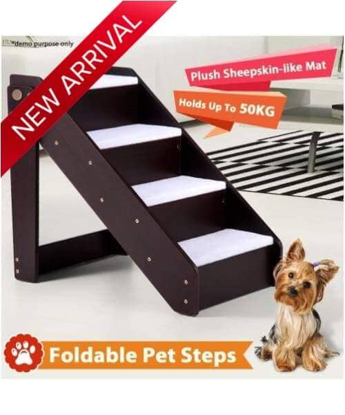 Foldable Non Slip Pet Stairs Or Ladder For Cats & Dogs - Comfort Supplies