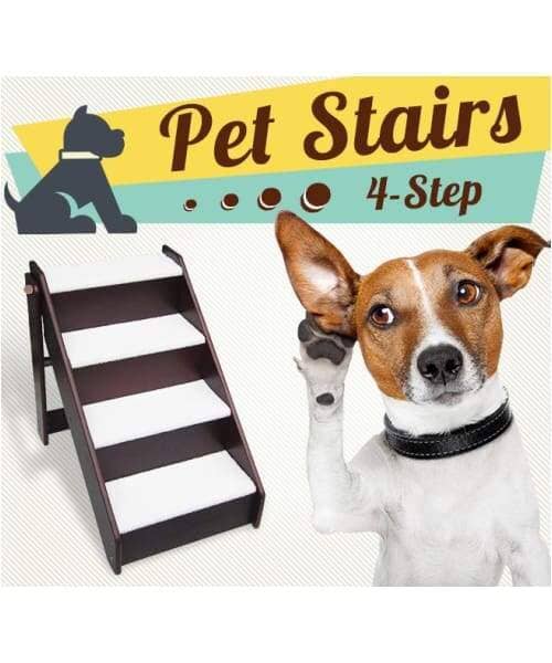 Foldable Non Slip Pet Stairs Or Ladder For Cats & Dogs - Comfort Supplies