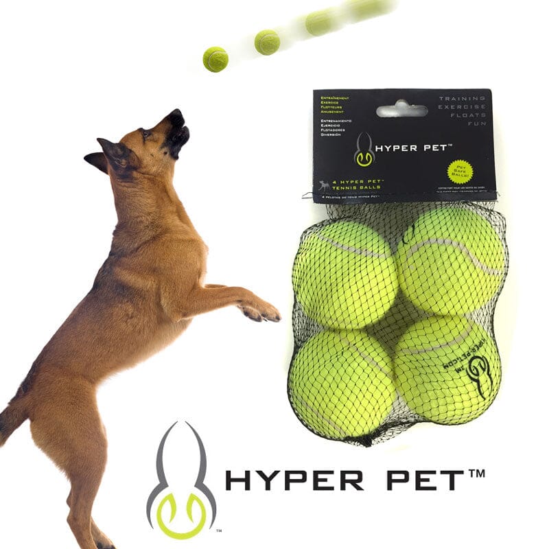Hyper Pet Mini Tennis Balls are Ideal size for fetching & designed to keep your dog healthy through interactive play. 