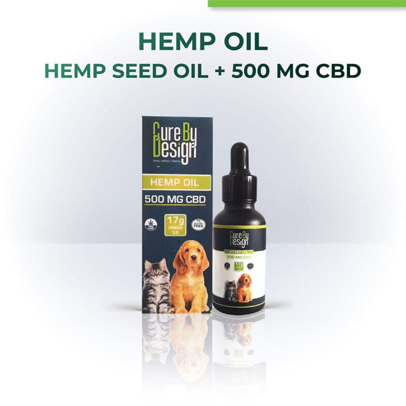 Cure by Design Hemp Oil for Pets with 500mg CBD is designed to give your pet’s nutrition & enhance its bodily functions.
