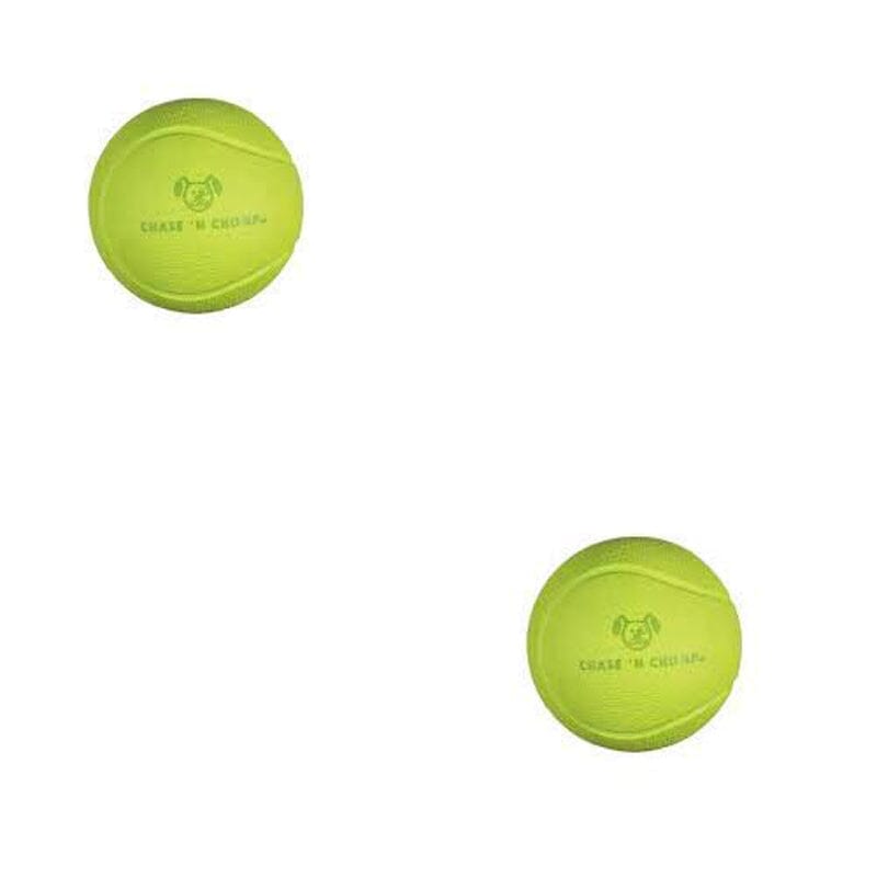 Chase N Chomp Hi-Bouncer Ball Dog Toy has unique design & made from soft rubber construction helps for tossing & chewing.