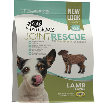 Ark Naturals Lamb Flavor Joint Rescue with Sea Cucumber for mobility to help reduce inflammation, help support their joints. 