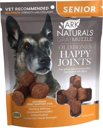 Joints Maximum Strength Chews, Vet Recommended to Support Cartilage and Joint Function for Large Breed Dogs Pet Supplements Ark Naturals 453g 