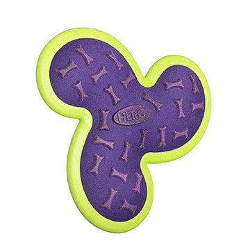 Hero Outer Armor Propeller is Large in Size, Bright Purple Color Dog Toy. Easy to Catch & Good for training the dogs.