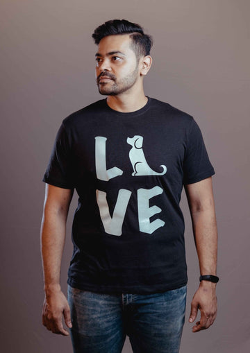 LOVE T-Shirt Shirts & Tops ThePetPeopleCafe Large 
