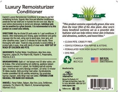 Luxury Remoisturizer Conditioner Promotes moisture and manageability as well as helping to remove mats & tangles.