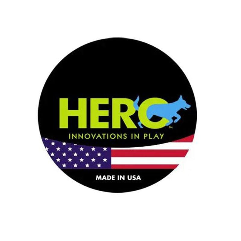 Hero USA dog toys are designed with stars (balls), stripes (bones) for a patriotic game of fetch!