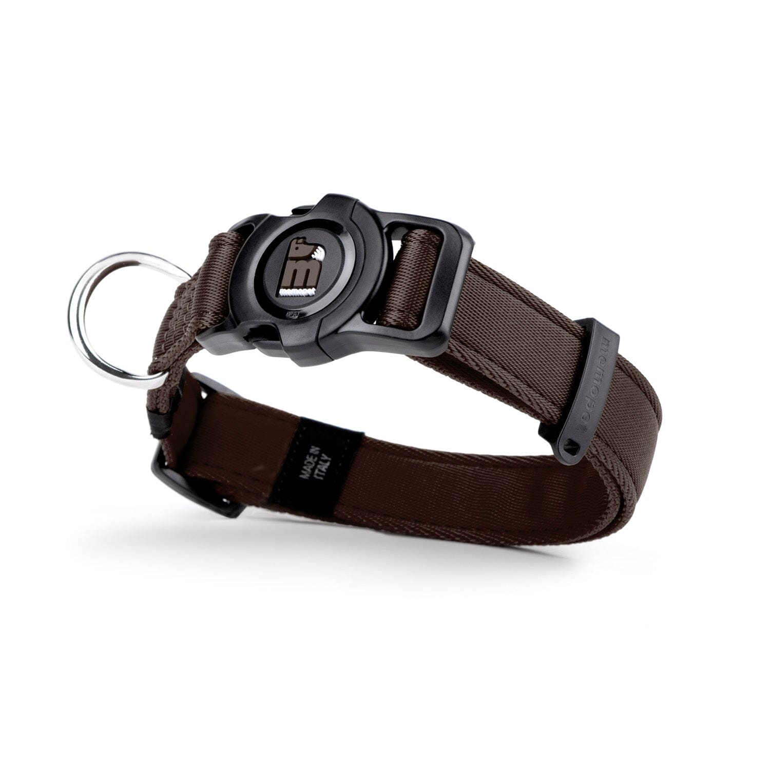 Memopet Dog Collar With Activity Tracking Device and Digital ID Pet Supplies My Family Small Brown 