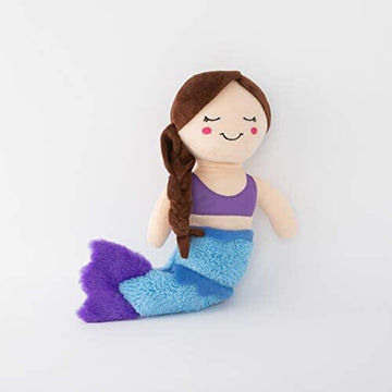 Mermaid Squeaky Soft Plush Dog Toy Animals & Pet Supplies ZippyPaws 