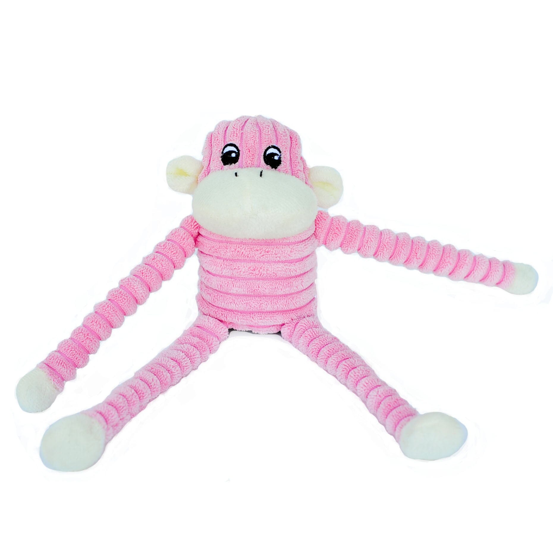 Monkey Plush Squeaky Crinkle Dog Toy Animals & Pet Supplies ZippyPaws 
