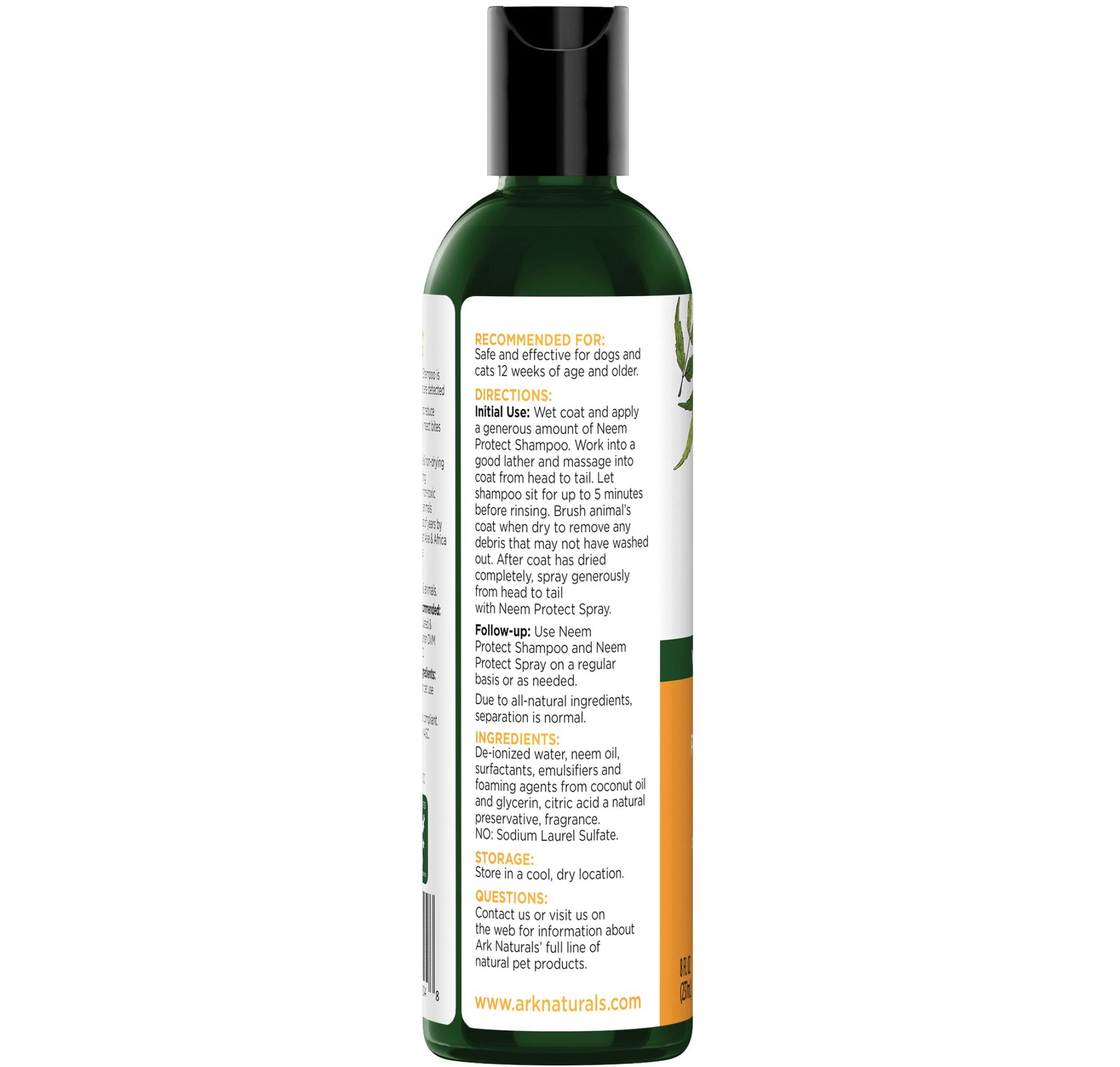 Ark Naturals Neem Protect Shampoo For Cats & Dogs