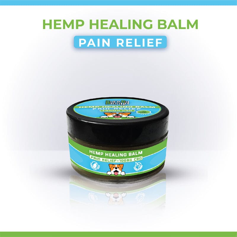 Cure By Design Hemp Healing Balm Formulated for Pain Management, Mood Elevation, Anti Tick & Flea, Rashes & Skin Conditions.