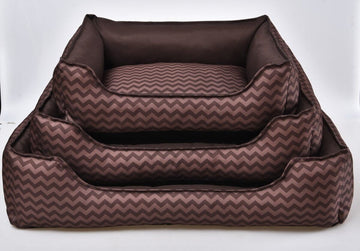 Designer Pet Bed Brown in Color. Available in Small & Medium Size for both Cats and Dogs