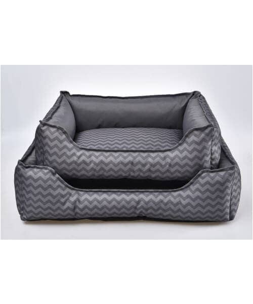 PawsnCollars Designer Collection Beds for Small and Medium Size Dogs - Grey - Comfort Supplies