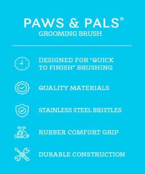 Ideal for dogs and cats of all hair types; long, short, curly or straight: Pet Hair Grooming Brush is must for pet owners.