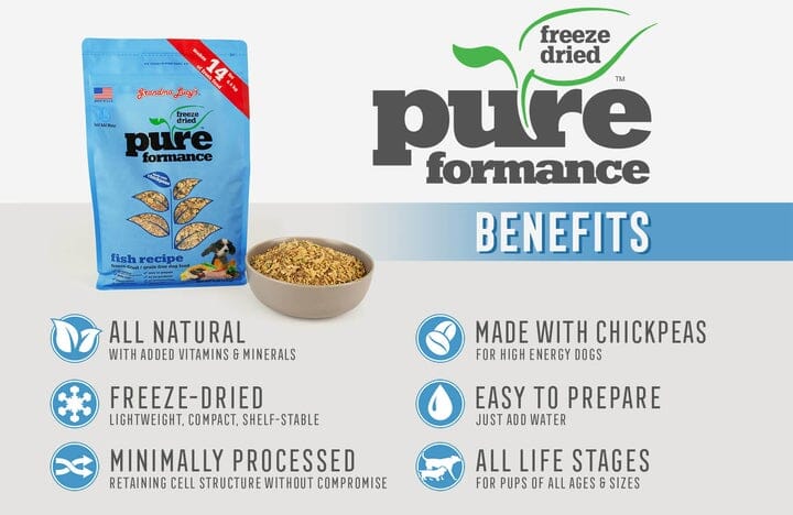 Pureformance Fish Dog Food-Freeze Dried, Grain Free, Weight Management-For Adult Dog Dog Food Grandma Lucy's 