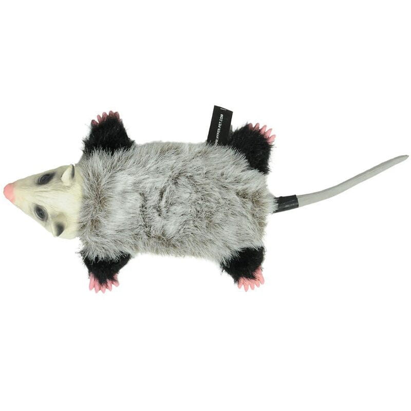 Hyper Pet Real Skinz Opossum Plush Dog Toy has variety of surfaces for your pet to discover.