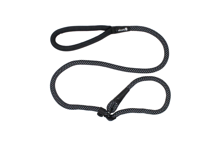 Rope Training Leash With Reflective Stitching Pet Supplies Alcott Rope Training Leash Black 