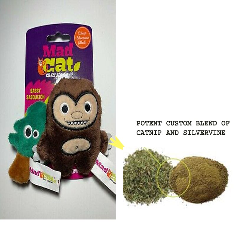 With Mad Cat Sassy Sasquatch Catnip & silvervine cat Toys, from you can introduce your favorite feline to delightful duo.