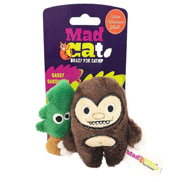 Mad Cat Sassy Sasquatch Catnip & silvervine cat Toys Ideal for batting, kicking, cuddling and throwing.