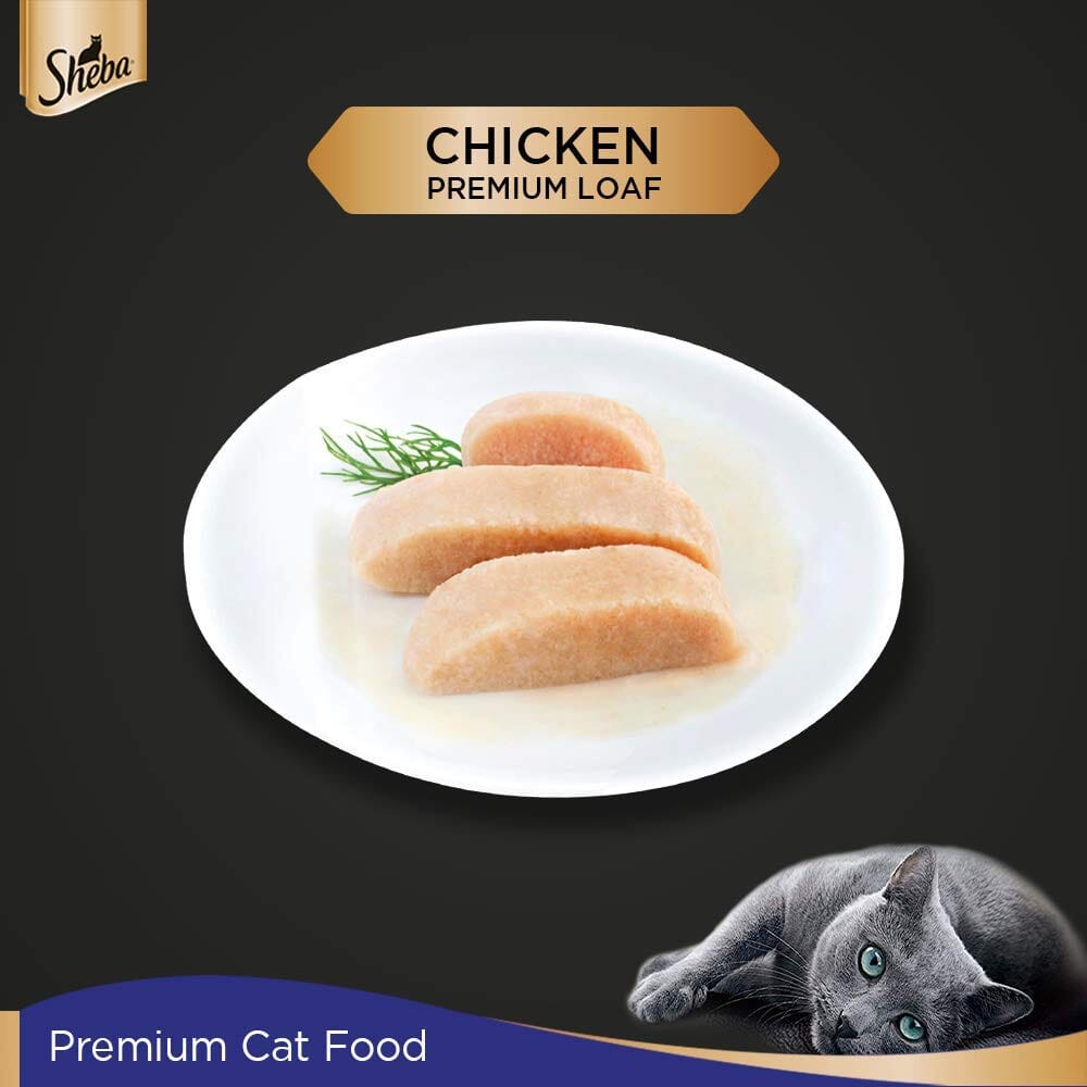 Sheba Chicken Premium Loaf Fine Food For Cats - 70 g