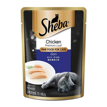 Sheba Chicken Premium Loaf Fine Food For Cats - 70 g