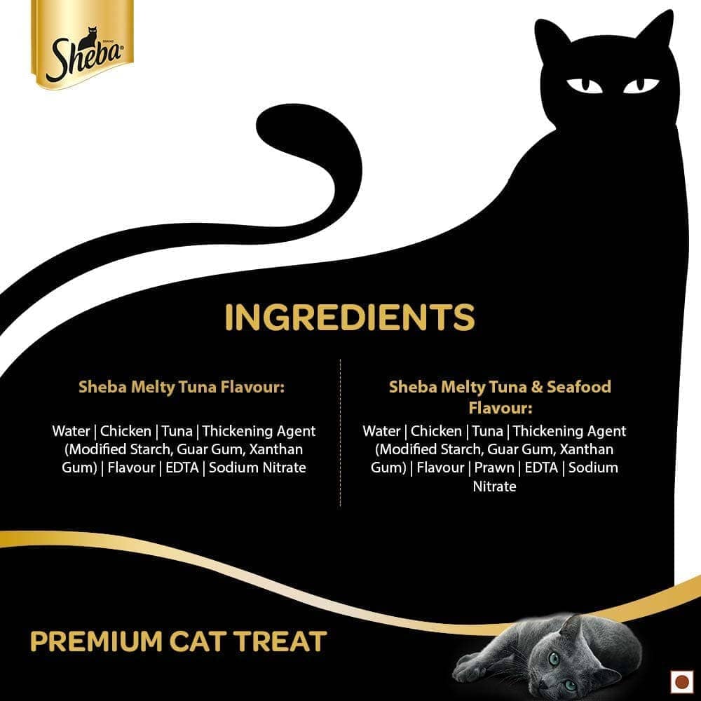 Sheba Tuna Flavor and Tuna & Prawn Maguro Selection Melty Premium Cat Treat Animals & Pet Supplies Sheba 