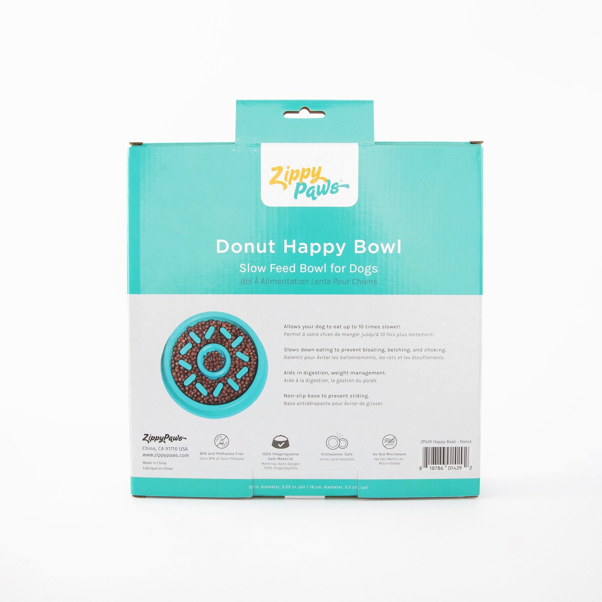 Slow Feeder Dog Bowl - Dishwasher Safe, Non Slip Animals & Pet Supplies ZippyPaws 
