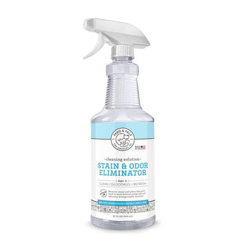 Paws & Pals Stain & Odor Eliminator will clean, lift, and remove stains, spills, and other messes made by your pet.