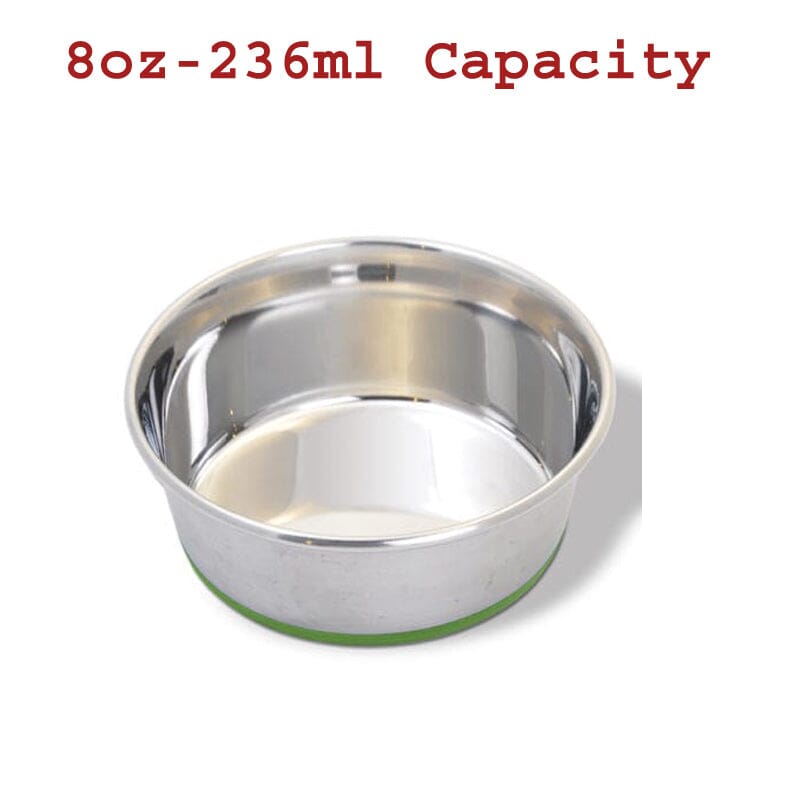 Van Ness Heavyweight Cat Stainless Steel Dish/Bowl is ideally sized for cats with a 8-ounce or 236ml capacity.
