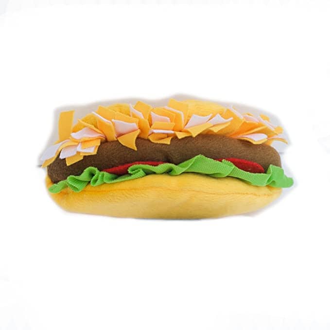Taco Plush Squeaky Dog Toy Animals & Pet Supplies ZippyPaws 