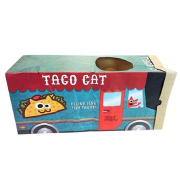 Mad Cat Taco Truck Crinkle Bag Cat Toy makes crinkle sound with sachet of blended Catnip and Silverine.