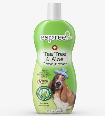 Espree’s Tea Tree & Aloe Conditioner is formulated with organic aloevera to support healthy skin.