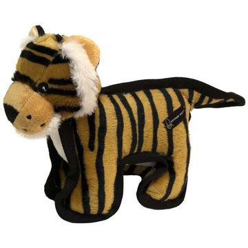 Hyper Pet Tough Plush Tiger design Dog Toy Designed with durability in mind with double layer, double-stitched construction.