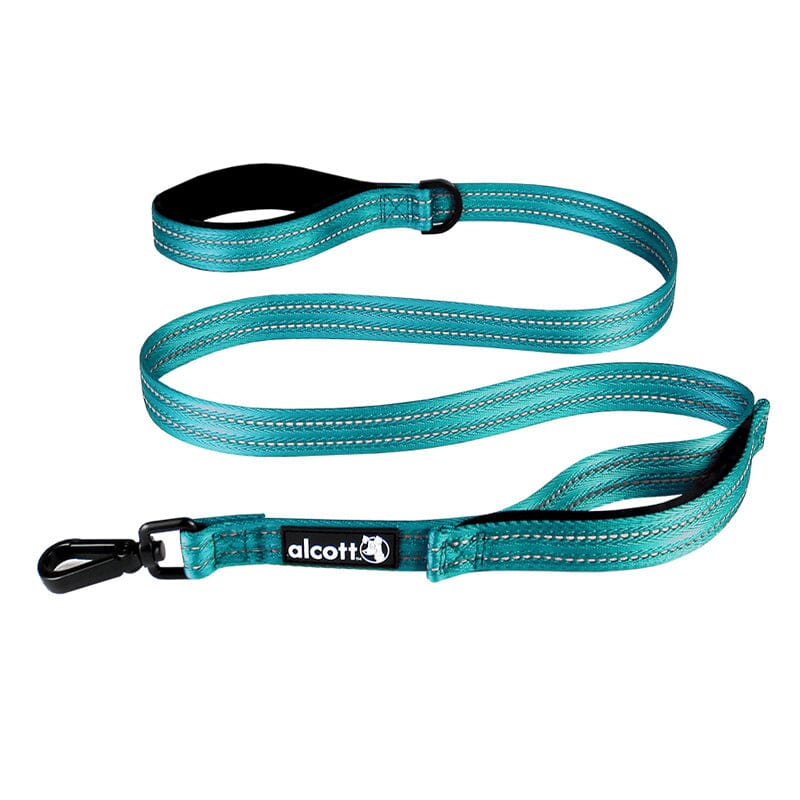 alcott Traffic Leashes With Two Padded Neoprene Handles with Reflective stitching.