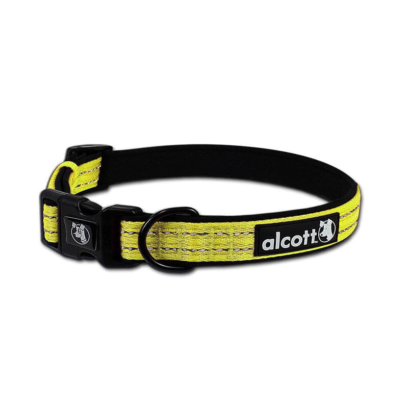 Alcott Visibility Large collar for dogs - yellow in color - pet supplies & essentials