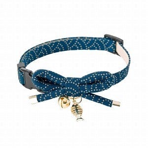 Zen Fish Charm Blue Collar For Cats