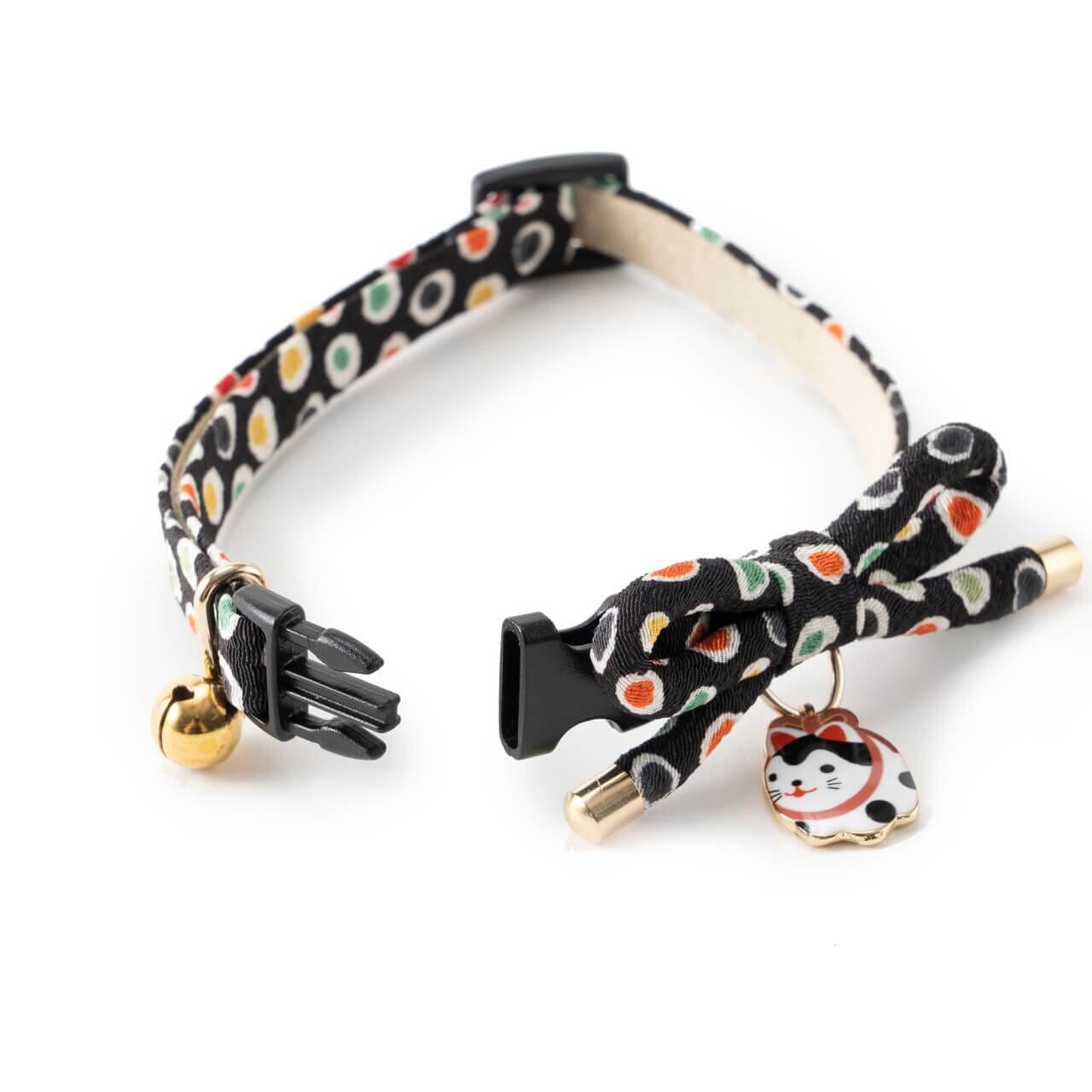 Zen Hariko Charm Black Collar For Cats